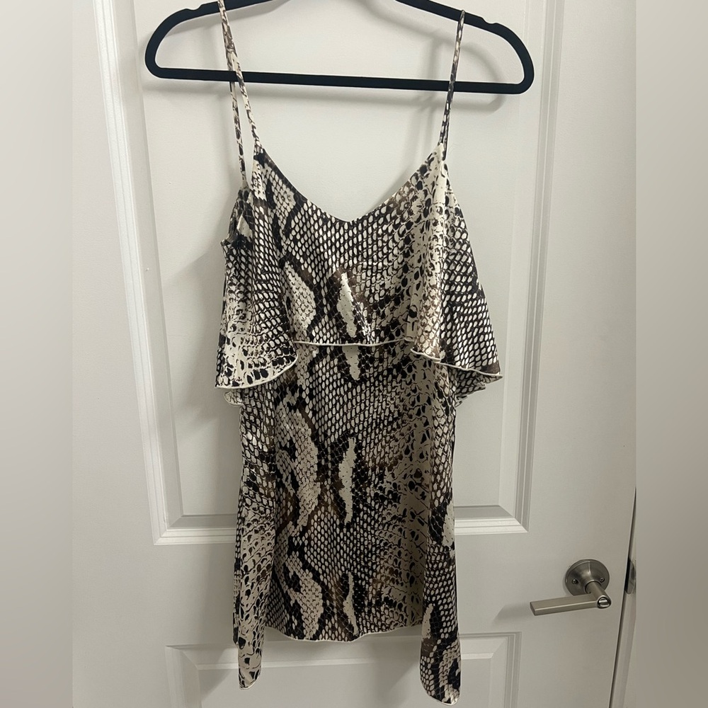 Blu Moon Snakeskin Slip Dress